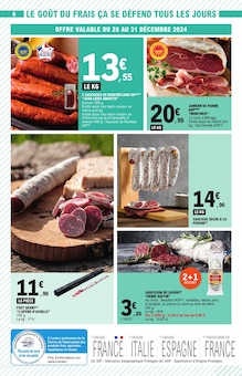 Promo Saucisson Sec dans le catalogue E.Leclerc du moment à la page 6