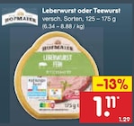 Leberwurst oder Teewurst von Rügenwalder im aktuellen Netto Marken-Discount Prospekt für 1,11 €