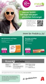 mea - meine apotheke Apotheke Prospekt der aktuellen Woche mit 4 Seiten, gültig von 01.07.2025 bis 31.07.2025, in Legau und Umgebung Aktueller mea - meine apotheke Apotheke Prospekt in Legau und Umgebung, "Unsere Juli-Angebote" mit 4 Seiten, 01.07.2025 - 31.07.2025