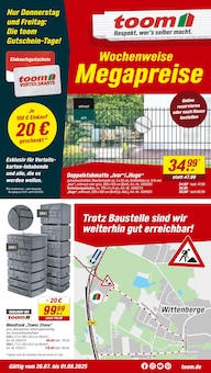 toom Baumarkt Prospekt der KW 31 "Respekt, wer's selber macht." Aktueller toom Baumarkt Prospekt "Respekt, wer's selber macht." Seite 1 von 14 Seiten