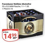 Weißbier Alkoholfrei Angebote von Franziskaner bei GLOBUS Gera für 14,99 €