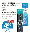 Unstoppables Wäscheparfüm von Lenor im aktuellen V-Markt Prospekt für 4,99 €