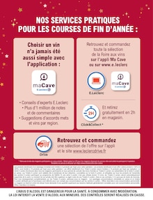 Catalogue E.Leclerc de la semaine "SPÉCIAL CAVE DE NOËL à prix E.LECLERC" avec 16 pages, valide du 09/12/2025 au 20/12/2025 pour Marennes et alentours Prospectus E.Leclerc de la semaine "SPÉCIAL CAVE DE NOËL à prix E.LECLERC" avec 16 pages, valide du 09/12/2025 au 20/12/2025 pour Marennes et alentours