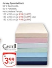 Jersey-Spannbetttuch im Angebot bei GLOBUS in Pirmasens Jersey-Spannbetttuch Angebote von Castell bei GLOBUS Pirmasens für 3,99 €