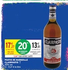 Pastis de Marseille - Clairpastis - Intermarché Super à Boulogne-Billancourt Pastis de Marseille - Clairpastis en promo chez Intermarché Super Boulogne-Billancourt à 13,81 €