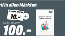 Coupons im aktuellen MediaMarkt Saturn Prospekt für €100.00