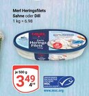 Heringsfilets Sahne im Angebot bei GLOBUS in Siegen Heringsfilets Sahne Angebote von Merl bei GLOBUS Siegen für 3,49 €