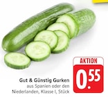 EDEKA Kröppen - Gurken Angebot im Prospekt Gurken bei EDEKA im Kröppen Prospekt für 0,55 €
