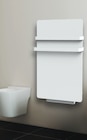 Sèche-serviette carrera en verre blanc en promo chez Screwfix Villeneuve-d'Ascq à 199,99 €