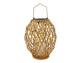 Lanterne solaire LED bambou effet rotin 3000 K IP44 hauteur 35 cm diamètre 22 cm - Brico Dépôt à Bordeaux Lanterne solaire LED bambou effet rotin 3000 K IP44 hauteur 35 cm diamètre 22 cm en promo chez Brico Dépôt Bordeaux à 21,90 €