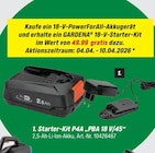Starter-Kit P4A „PBA 18 V/45“ Angebote von Gardena bei toom Baumarkt Schweinfurt