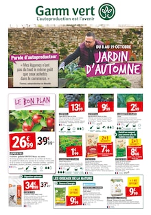 Prospectus Gamm vert en cours, "JARDIN D'AUTOMNE", page 1 sur 4