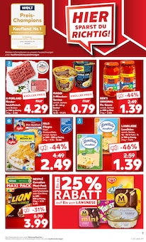 Käse im Kaufland Prospekt "Aktuelle Angebote" mit 62 Seiten (Essen)