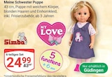 Meine Schwester Puppe von Simba für 24,99 € bei GLOBUS im Angebot Meine Schwester Puppe von Simba im aktuellen GLOBUS Prospekt