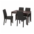 Aktuelles Tisch und 4 Stühle dunkelbraun/Glose schwarz Angebot bei IKEA in Bottrop ab 995,00 €
