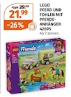 Lego im Müller Prospekt PFERD UND FOHLEN MIT PFERDE-ANHÄNGER von LEGO im aktuellen Müller Prospekt für 21,99 €