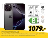 iPhone 16 Pro (128GB) von Apple für 1.079,00 € bei MEDIMAX im Angebot iPhone 16 Pro (128GB) von Apple im aktuellen MEDIMAX Prospekt