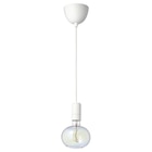 Lampenaufhängung +LED-Leuchtmittel weiß/ellipsenförmig bunt im IKEA Prospekt Lampenaufhängung +LED-Leuchtmittel weiß/ellipsenförmig bunt von SUNNEBY / MOLNART im aktuellen IKEA Prospekt für 24,99 €