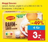 Saucen Angebote von Maggi bei Netto Marken-Discount Wolfenbüttel für 1,49 €