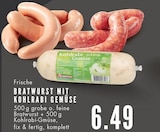 Aktuelles Bratwurst mit Kohlrabi Gemüse Angebot bei E center in Essen ab 6,49 €