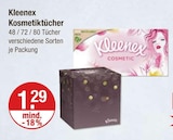Kosmetiktücher im V-Markt Prospekt Kosmetiktücher von Kleenex im aktuellen V-Markt Prospekt für 1,29 €