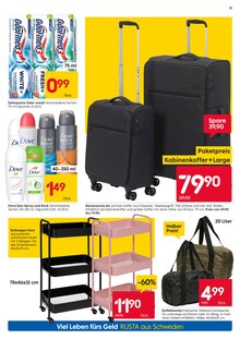 Reisetasche im Rusta Prospekt "Willkommen zu Hause in Schweden!" mit 16 Seiten (Essen)