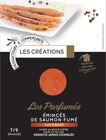 Les Parfumés Émincés de Saumon Fumé aux 5 Baies - LES CRÉATIONS en promo chez Intermarché Hyper Poitiers à 3,26 €