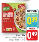 Fix Spaghetti Bolognese bei E center im Prospekt "" für 0,39 €