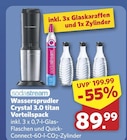 combi - Wassersprudler Crystal 3.0 titan Vorteilspack Angebot im Prospekt Wassersprudler Crystal 3.0 titan Vorteilspack bei combi im Prospekt "" für 89,99 €