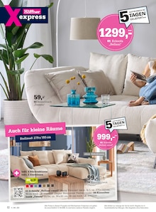 Couch im Höffner Prospekt "IMMER BESSER!" mit 28 Seiten (Halle (Saale))