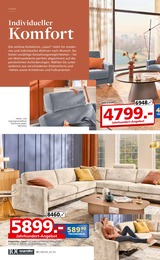 Wohnlandschaft im Segmüller Prospekt "100 Jahre Segmüller Werkstätten" auf Seite 12