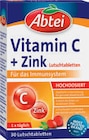 Vitamin C + Zink oder Sport Iso Aktiv Angebote von Abtei bei tegut Mainz für 2,99 €