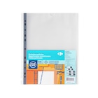 Lot de 50 pochettes perforées - CARREFOUR en promo chez Carrefour Lot de 50 pochettes perforées - CARREFOUR dans le catalogue Carrefour