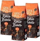 Holzkohle Briketts Angebote von Grillholz bei REWE Köln für 6,98 €