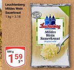 Mildes Wein Sauerkraut im Angebot bei GLOBUS in Duisburg Mildes Wein Sauerkraut Angebote von Leuchtenberg bei GLOBUS Duisburg für 1,59 €