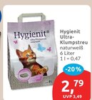 Ultra-Klumpstreu naturweiß im Angebot bei budni in Seevetal Ultra-Klumpstreu naturweiß Angebote von Hygienit bei budni Seevetal für 2,79 €