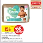 Couches Harmonie T4 X36 - Pampers dans le catalogue Intermarché