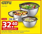 Schüssel im Segmüller Prospekt Schüsselset Mondi von GEFU im aktuellen Segmüller Prospekt für 32,40 €