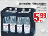 Mineralwasser im Angebot bei Trinkgut in Wolfenbüttel Mineralwasser Angebote von Gerolsteiner bei Trinkgut Wolfenbüttel für 5,99 €