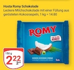 Romy Schokolade Angebote von Hosta bei GLOBUS Bruchsal für 2,22 €