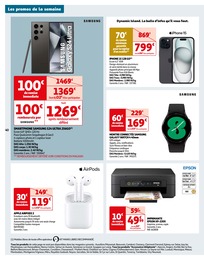 Offre Smartphone Samsung dans le catalogue Auchan Hypermarché du moment à la page 40
