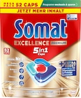 Spülmaschinen-Caps Excellence Premium 5in1 von Somat im aktuellen dm-drogerie markt Prospekt