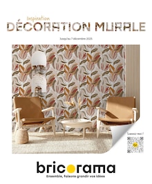 Catalogue Bricorama de la semaine 45, "Inspiration DÉCORATION MURALE", page 1, 27/10/2025 - 07/12/2025 Prospectus Bricorama en cours, "Inspiration DÉCORATION MURALE", page 1 sur 19