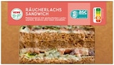 Räucherlachs Sandwich im Angebot bei REWE in Lehrte Räucherlachs Sandwich Angebote von REWE to go bei REWE Lehrte für 3,29 €