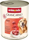 GranCarno Hundenahrung Rind Angebote von animonda bei REWE Heidenheim für 13,19 €