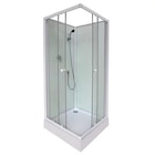 Cabine de douche "Arkell" blanc - L. 80 x l. 80 x H. 200 cm à Brico Dépôt dans Biganos Cabine de douche "Arkell" blanc - L. 80 x l. 80 x H. 200 cm à Brico Dépôt dans Biganos