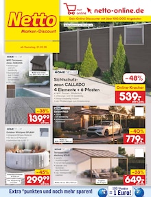 Terrassenüberdachung im Netto Marken-Discount Prospekt "Aktuelle Angebote" mit 59 Seiten (Duisburg)