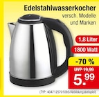 Edelstahlwasserkocher Angebote bei Zimmermann Emden für 5,99 €