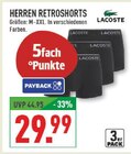 HERREN RETROSHORTS im Angebot bei Marktkauf in Langenfeld HERREN RETROSHORTS Angebote von LACOSTE bei Marktkauf Langenfeld für 29,99 €