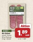 Aktuelles Bio Salami Angebot bei combi in Bielefeld ab 1,89 €